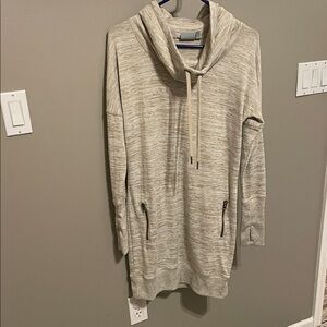 Athleta Cream Sport It Sweater Dress